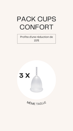 Pack cups Confort - Vignette | VELUNA