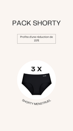 Pack Shorty Menstruel - Vignette | VELUNA