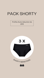 Pack Shorty Menstruel - Vignette | VELUNA